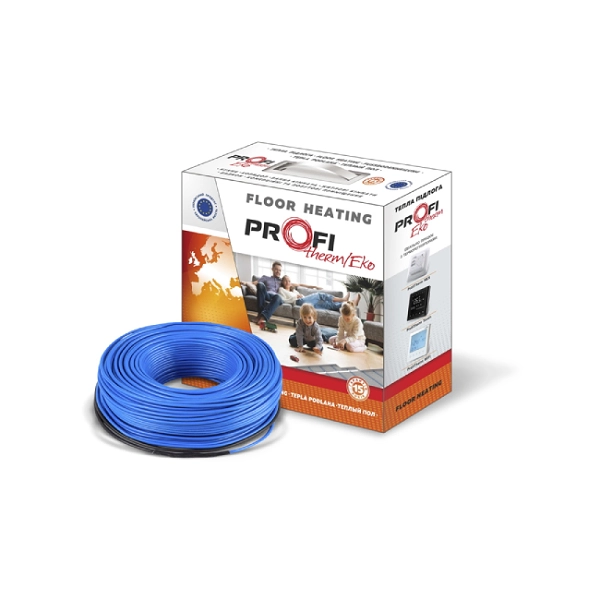 Тонкий нагрівальний кабель Profitherm Eko Flex Twin Cable · 7.1 м · 80 Вт