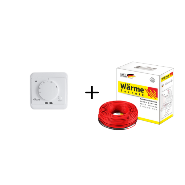 Тонкий нагревательный кабель Wärme Twin Flex Cable · 220 м · 3300 Вт